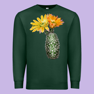 Texas Rainbow Cactus Premium Sweatshirt Designed By Lillyallendesigns