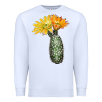 White texas rainbow cactus Premium Sweatshirt - LillyAllenDesigns