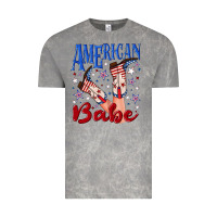 Cloud Rock American babe 4th july Vintage Tee - texasbilliewilder