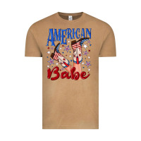 Vintage Camel American babe 4th july Vintage Tee - texasbilliewilder