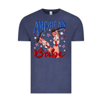 Vintage Denim American babe 4th july Vintage Tee - texasbilliewilder