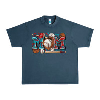 Midnight Navy mom baseball Urban Heavy Tee - Zillion Design Studio
