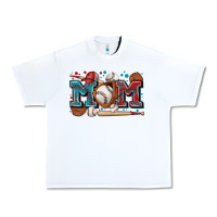 White mom baseball Urban Heavy Tee - Zillion Design Studio