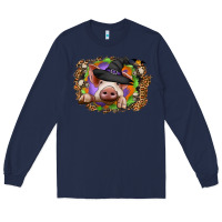 Navy halloween pig Long Sleeve Tee - CowhideDigitalArt