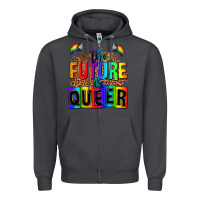 Smoke the fuuture is queer Zipper Hoodie - AdoDesignShop