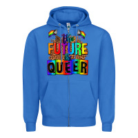 True Royal the fuuture is queer Zipper Hoodie - AdoDesignShop