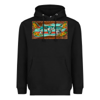 Western Howdy Cowgirl Leopard Serape   License Plate Template Heavyweight Hoodie | Teevron