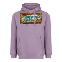 Lavender western howdy cowgirl leopard serape   license plate template Heavyweight Hoodie - BarkalooDesign