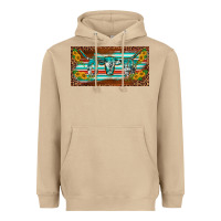 Mushroom western howdy cowgirl leopard serape   license plate template Heavyweight Hoodie - BarkalooDesign