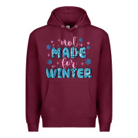Burgundy not made for winter Premium Hoodie - MaliasSmallBusiness