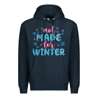Navy not made for winter Premium Hoodie - MaliasSmallBusiness