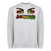 Heather Grey Juneteenth eyes Heavyweight Sweatshirt - RanaPortraitStore