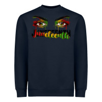 Navy Juneteenth eyes Heavyweight Sweatshirt - RanaPortraitStore