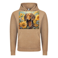Vintage Coffee dachshund Vintage Hoodie - Unal Design