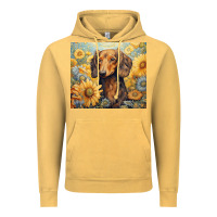 Vintage Mustard dachshund Vintage Hoodie - Unal Design