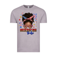 Vintage Zinc American babe afro messy bun Vintage Tee - texasbilliewilder