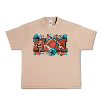 Mom American Football Urban Heavy Tee | Teevron