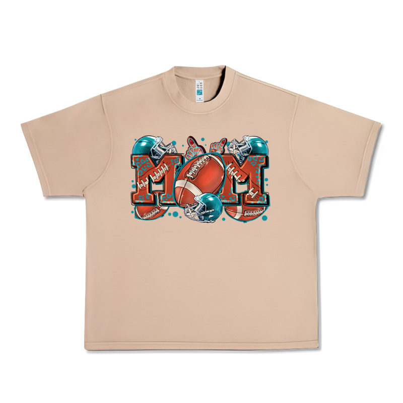 Mom American Football Urban Heavy Tee by Zillion Design Studio | Teevron