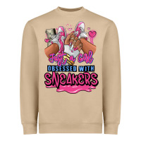 Mushroom Just a girl obsessed with sneakers Heavyweight Sweatshirt - RanaPortraitStore