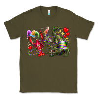 Army Green mardi gras Classic Tee - RacoonDesign