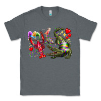 Charcoal Heather mardi gras Classic Tee - RacoonDesign