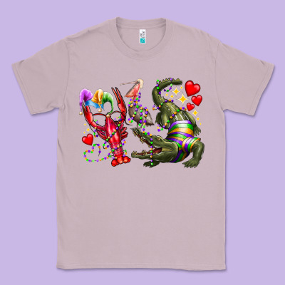 Mardi Gras Classic Tee Designed By Racoondesign