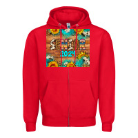 Red senior 2024 tumbler  2 artiststas Zipper Hoodie - Artiststas