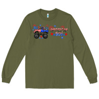 Army Green all american boy libbey glass Long Sleeve Tee - HRA Design Shop