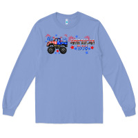 Colony Blue all american boy libbey glass Long Sleeve Tee - HRA Design Shop