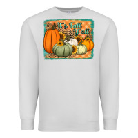 Dove Grey It's Fall y'all pumpkins halloween and sunflowers Premium Sweatshirt - Jasminsmagicworld