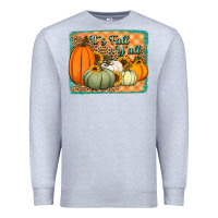 Heather Grey It's Fall y'all pumpkins halloween and sunflowers Premium Sweatshirt - Jasminsmagicworld