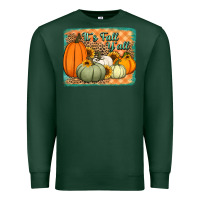 Sports Green It's Fall y'all pumpkins halloween and sunflowers Premium Sweatshirt - Jasminsmagicworld