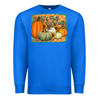 True Royal It's Fall y'all pumpkins halloween and sunflowers Premium Sweatshirt - Jasminsmagicworld