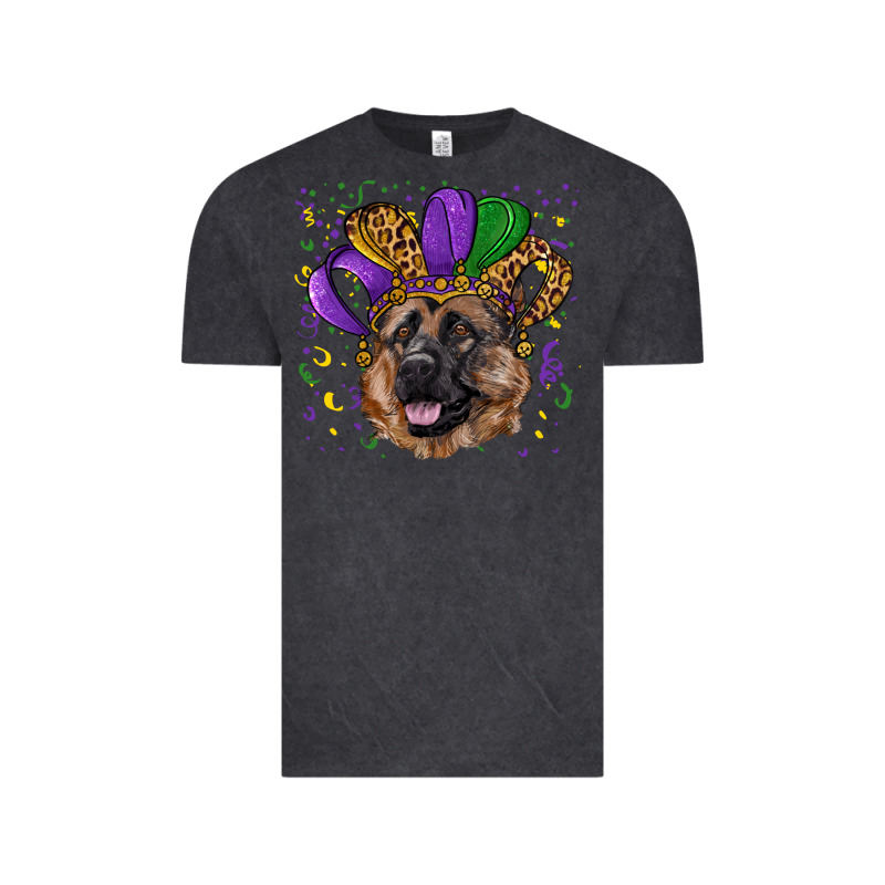 Mardi Gras Hat German Shepherd Vintage Tee by RanaPortraitStore | Teevron