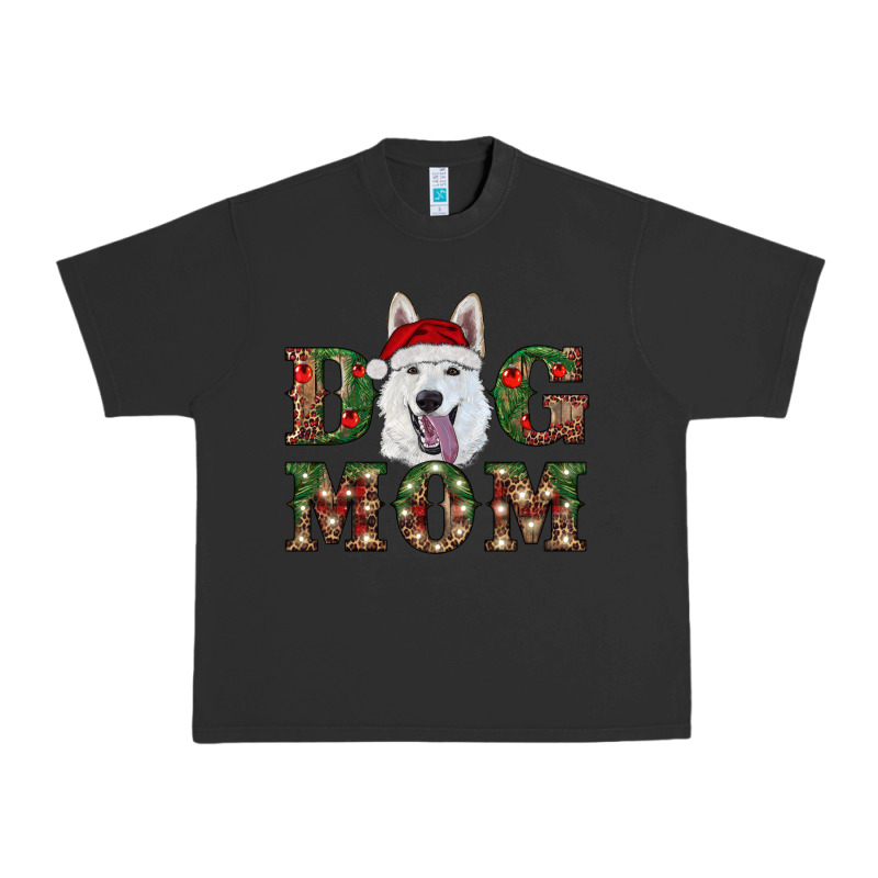 Christmas  White Shepherd Dog Mom Urban Heavy Tee by RanaPortraitStore | Teevron