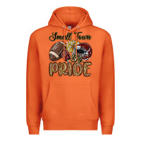 Carrot small town big pride maroon yellow Premium Hoodie - MaliasSmallBusiness