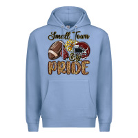 Colony Blue small town big pride maroon yellow Premium Hoodie - MaliasSmallBusiness