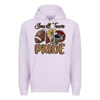 Lilac small town big pride maroon yellow Premium Hoodie - MaliasSmallBusiness