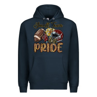 Navy small town big pride maroon yellow Premium Hoodie - MaliasSmallBusiness