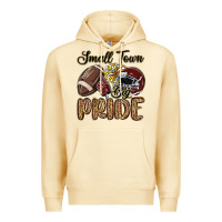 Pina Colada small town big pride maroon yellow Premium Hoodie - MaliasSmallBusiness