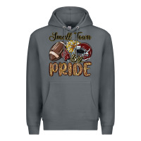Rock small town big pride maroon yellow Premium Hoodie - MaliasSmallBusiness