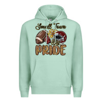 Seafoam small town big pride maroon yellow Premium Hoodie - MaliasSmallBusiness