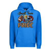 True Royal small town big pride maroon yellow Premium Hoodie - MaliasSmallBusiness