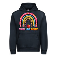 Navy teach love inspire rainbow Urban Hoodie - Artiststas