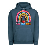 Pigment Midnight Navy teach love inspire rainbow Urban Hoodie - Artiststas