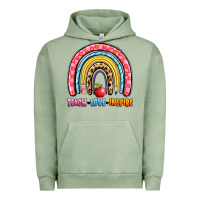 Pigment Oil Green teach love inspire rainbow Urban Hoodie - Artiststas