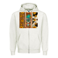Oatmeal Heather senior 2024 Zipper Hoodie - Artiststas