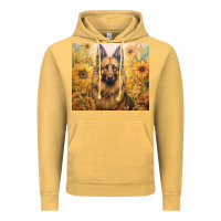 Vintage Mustard german shepherd Vintage Hoodie - Unal Design
