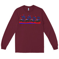 Burgundy american truck libbey glass Long Sleeve Tee - HRA Design Shop