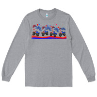 Heather Grey american truck libbey glass Long Sleeve Tee - HRA Design Shop